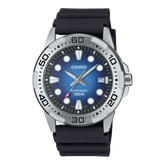 Casio Men's Watch Analog  Blue Dial With Black Resin Band, MTD-140-2AVDF